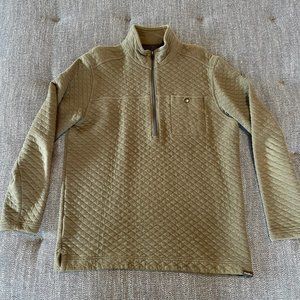 Eddie Bauer Quilted 1/4 zip Pullover Mens Medium